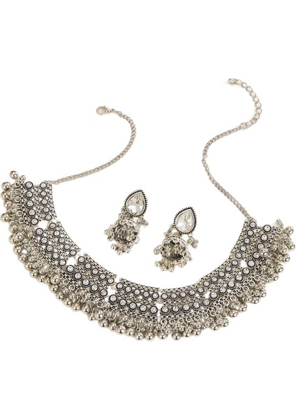 Yüksek Kali Tam Elmaslı Gala Kolye Küpe Kolye Seti (Yurt Dışından) fiyatları