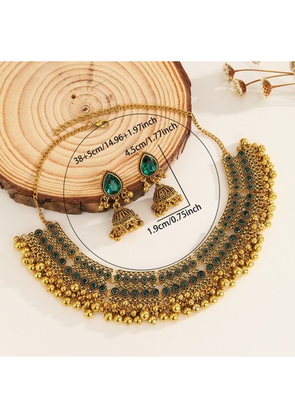 Yüksek Kali Tam Elmaslı Gala Kolye Küpe Kolye Seti (Yurt Dışından) modelleri