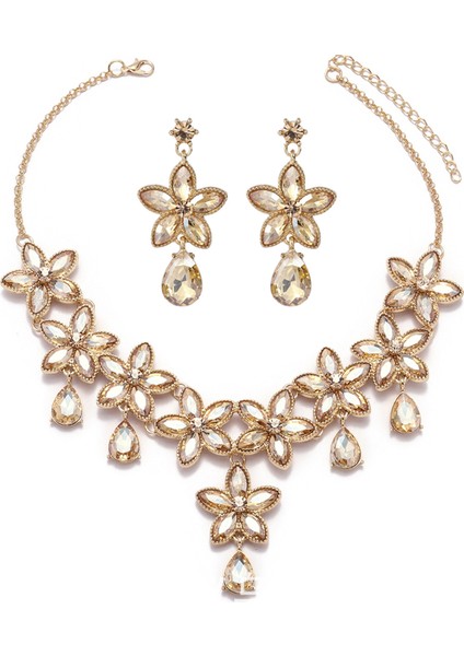 Ou Tianzerun Kolye Küpe Iki Parçalı Set (Yurt Dışından) indirimleri