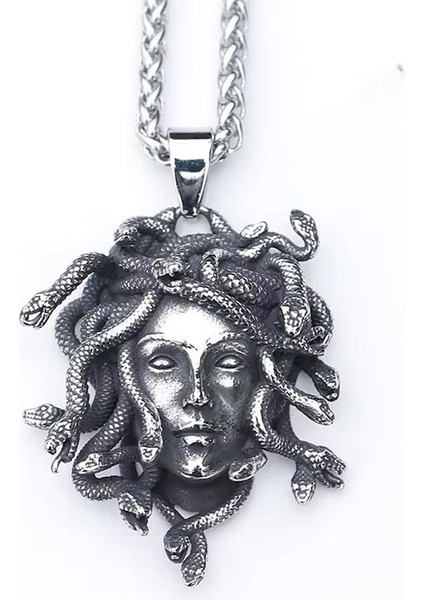 Retro Yılan Kadını A Tılı Antik Yunan Yılan Kolyesi (Yurt Dışından)