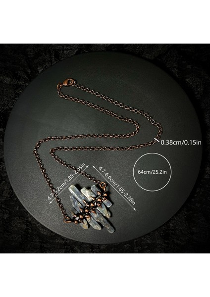 Cadılar Bayramı Retro Tarzı Beş Adet Kyanit Ham Taş, El Yapımı Kaynaklı Hayalet Pençe Desenli, Antik Bronz Kaplamalı Kolye Ucu Bileklik (Yurt Dışından) fırsatları