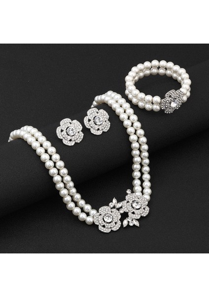 Küpe Bileklik Üçlü Set (Yurt Dışından) modelleri