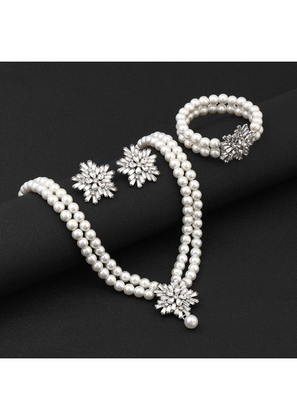 Küpe Bileklik Üçlü Set (Yurt Dışından) fırsatları