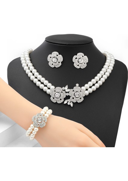 Küpe Bileklik Üçlü Set (Yurt Dışından) indirimleri