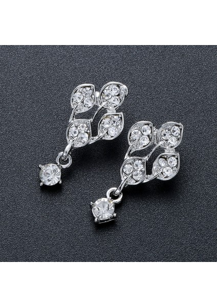 Yapay Elmas Kolye Küpe 2 Parçalı Takı Seti (Yurt Dışından) modelleri
