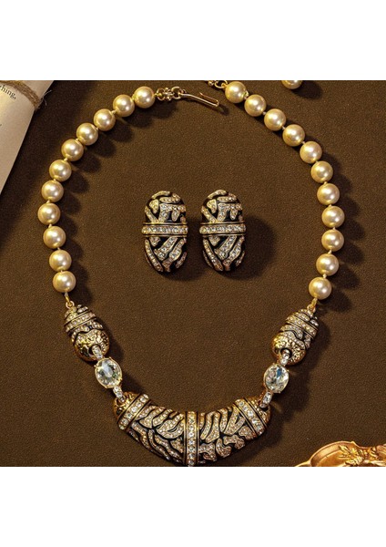 Emaye Romantik Kolye Inci Kolye (Yurt Dışından) modelleri