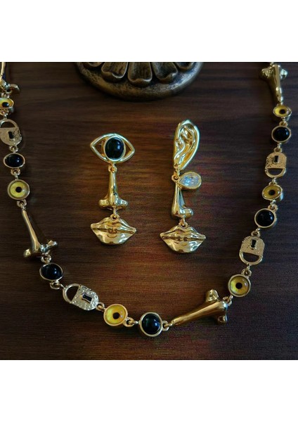 Şeytan Gözü Kolye Küpe Seti (Yurt Dışından) fiyatları