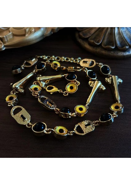 Şeytan Gözü Kolye Küpe Seti (Yurt Dışından) modelleri