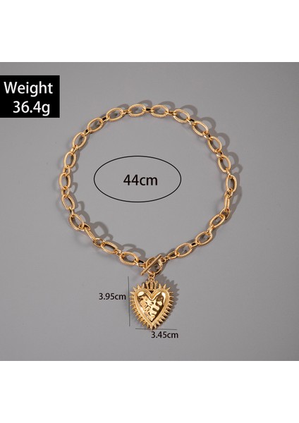 Moda Retro Kişisel Demir Altın Kolye Sade Kalp Ayçiçeği Alaşım A Tılı Kolye Ucu (Yurt Dışından) modelleri