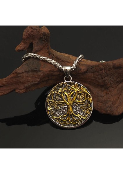 Viking Runik Yaşam Ağacı Kolye Bileklik (Yurt Dışından)
