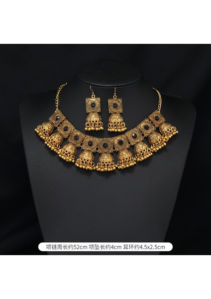 Kişisel Köprücük Kemiği Kolyesi, Kısa ve Zarif Hint Etnik Tarzı Yaka Bileziği (Yurt Dışından)