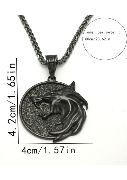 Viking Kurt Başlı Kolye, Sihirbaz Takısı, Norveç Tarzı Külâh Bileziği (Yurt Dışından) fırsatları