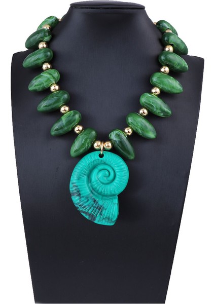 Tianzerun, Deniz Tatili Stili, Çok Renkli Seçenekler, Boncuklu Büyük Plaka Deniz Tavşanı Kolye Ucu, Hafif Lüks, Kadınlar Için Uyumlu Bileklik (Yurt Dışından)