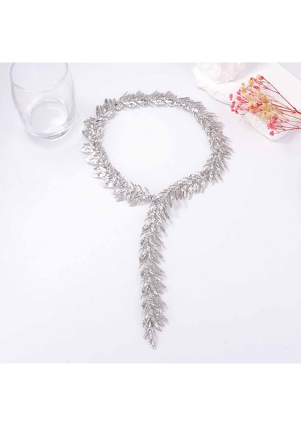 Kişisel Moda Soğuk Tarz Halkalı Derişimli Moda Alaşım Yaprağı Kolye (Yurt Dışından)