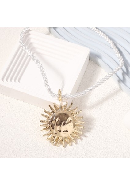 Moda Alaşım A Tılı Güneş Çiçeği Kolye Küpe (Yurt Dışından)