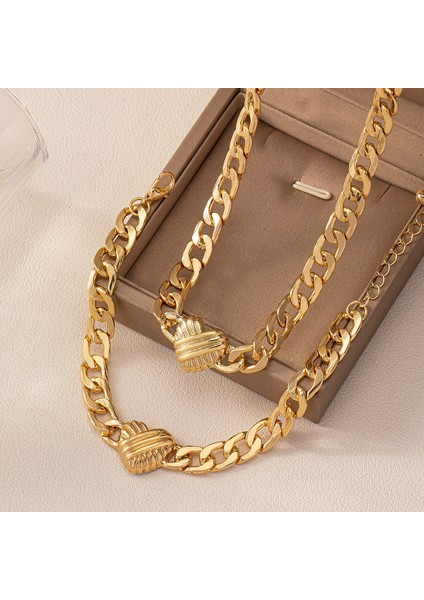 Şık Sade Kalp Desenli Delikli Klavikula Kolye Bileklik Seti (Yurt Dışından) modelleri