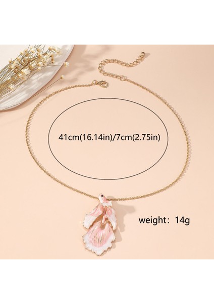 Hafif Lüks Altın Renkli Yıldızlı Pembe Balık Tarzı Kolye (Yurt Dışından) indirimleri