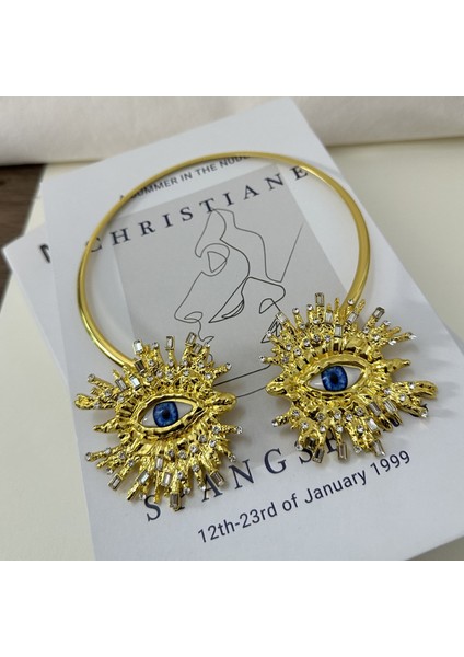 Fransız Tarzı Şeytan Gözü Çift Kafa Kolye, Moda ve Şık A Tılı Aksesuar (Yurt Dışından) modelleri