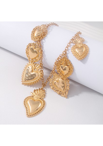 Tianzerun, Kişisel Retro Gümüş Kutsal Kalp Kolye, Gümüş Tasarım Detaylı Çok Kolye (Yurt Dışından) fırsatları