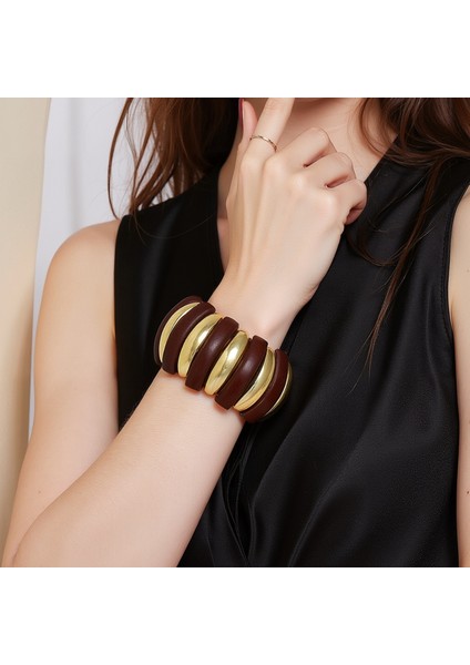 Geometrik 3D Ahşap Kesişen Üçgen Desenli Kolye Bileklik Takı (Yurt Dışından) indirimleri