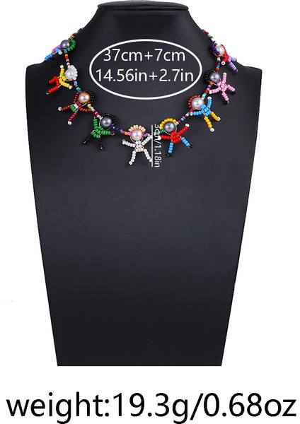 Benzersiz Icat Tasarım Dokulu El Işi Örgü Karikatür 3b Küçük Figür Taklit Inci Kadın Klavikulazinciri (Yurt Dışından) fırsatları