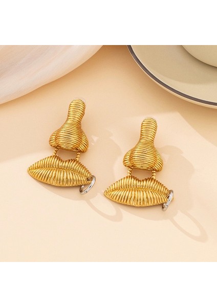 Tianzerun, Kişisel 3D Yüz Hatları, Çizgili Burun ve Büyük Dudağlı Kolye, Kübazinciri, Şık ve A Tılı Klavikula Kolyesi (Yurt Dışından) fırsatları