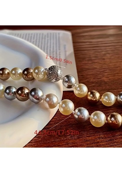 Yeni Çin Tarzı Retro Tahiti Inci Istiridye Kolye (Yurt Dışından) modelleri