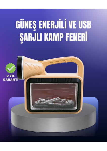 Solar Enerjili Alev Lambası – El Feneri ve Dekoratif Işık