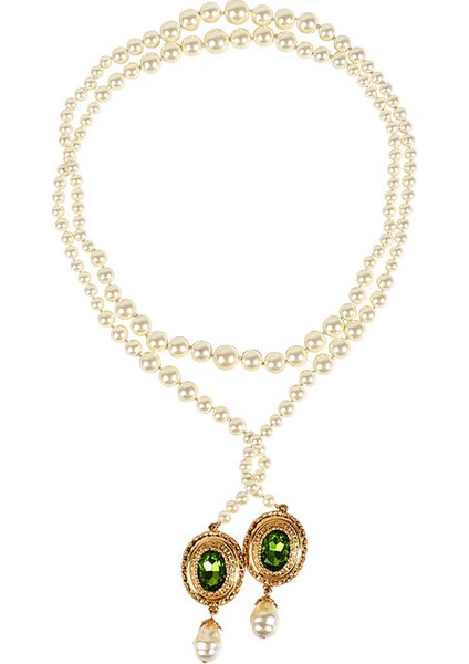 Fransız Barok Inci Kolye Hafif Lüks Niche Düğümli Köprücük Kemiği Kolyesi (Yurt Dışından)