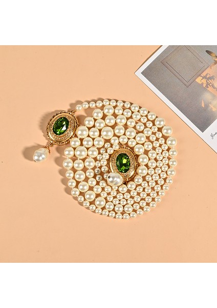 Fransız Barok Inci Kolye Hafif Lüks Niche Düğümli Köprücük Kemiği Kolyesi (Yurt Dışından) indirimleri