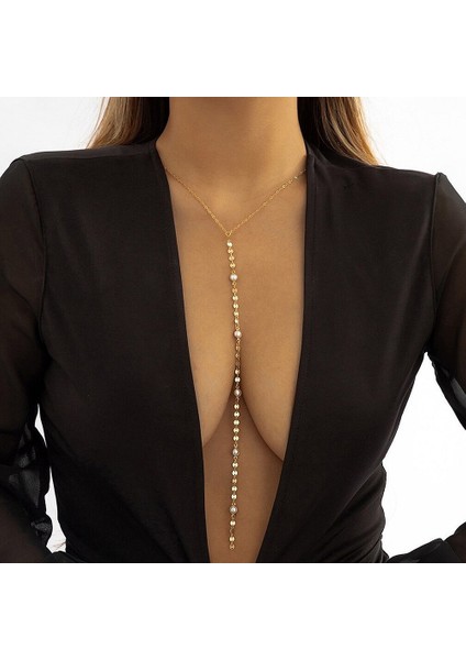 Püsküllü Gotik Takı Kadın Sade Inci Payet Kolye (Yurt Dışından) fiyatları