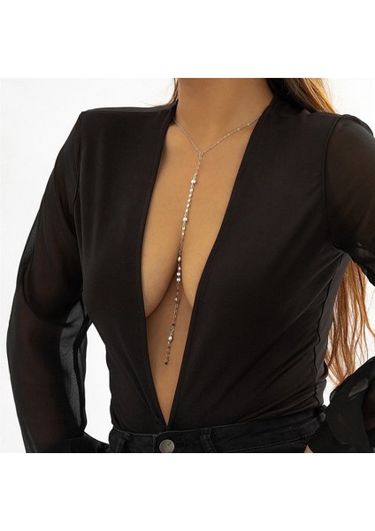 Püsküllü Gotik Takı Kadın Sade Inci Payet Kolye (Yurt Dışından) modelleri