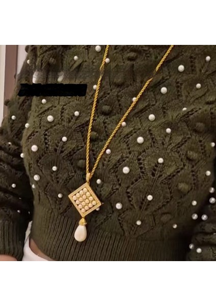 Hafif Lüks Retro Kazakzinciri, Şık, Sade, Zarif ve Niche Tarzda Çift Amaçlı Kolye (Yurt Dışından) fiyatları