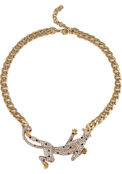 Ik珠宝 El Leopar Kolye Retro Kişilik Klavikula Kolye (Yurt Dışından)