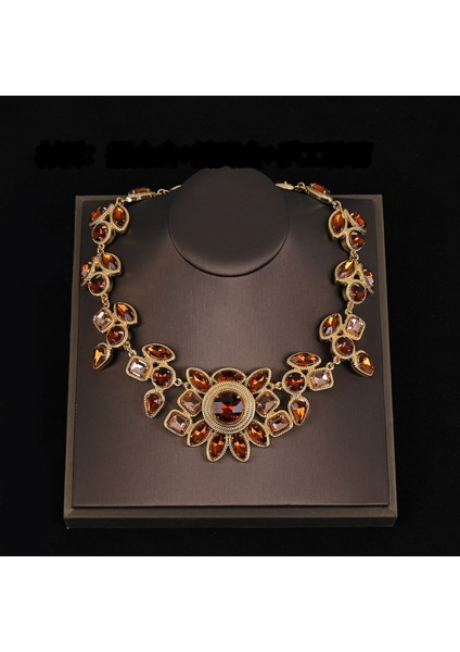 Altın Renkli El Yapımı Cam Kolye, Sade, Eski Moda, Saray Tarzı Geometrik Kırmızı El Yapımı Cam Kolye (Yurt Dışından) fiyatları