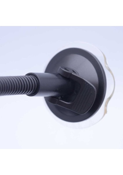 Araç Içi Telefon Tutucu Kıskaçlı Vakumlu 30CM Uzun Spiralli Tutucu 090 L Beyaz Cam Tr