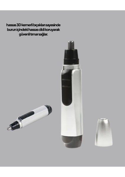 3D Bıçaklı Burun ve Kulak Tıraş Makinesi Pil ile Çalışan Taşınabilir Model - M183R902-K99 indirimleri