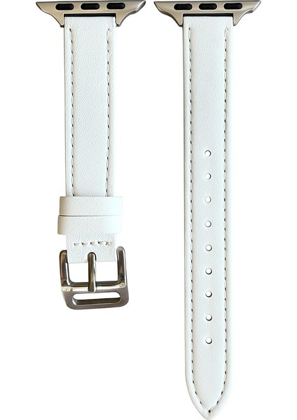 Apple Watch 11-10(42MM) 9-8-7(41MM) 6 5 4 SE(40MM) 3 2 (38MM) Uyumlu Slim Ince Pu Deri Kordon Kayış fiyatları