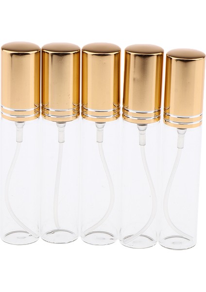 5 10ML Boş Doldurulabilir Şişeleri Flakon Altın (Yurt Dışından)