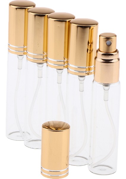 5 10ML Boş Doldurulabilir Şişeleri Flakon Altın (Yurt Dışından) indirimleri