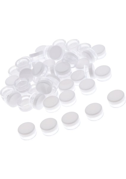 50 , 5 Gram Boyutunda, Yuvarlak Kozmetik I Kavanozları (Yurt Dışından)