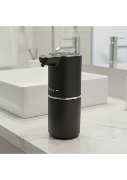 Linaren Ir Sensörlü - Şarjlı - 4 Farklı Seviyeli - Geniş Hazne & Ipx6 Dayanıklılık Sertifikalı Köpük Sıvı Sabunluk - Siyah fiyatları