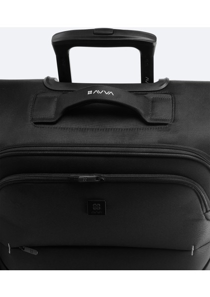 Erkek Siyah Laptop Bölmeli Kilitlenebilir Küçük Boy Bavul B008107