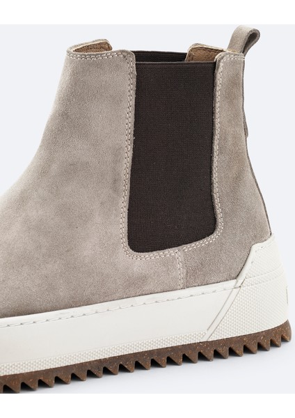 Erkek Vizon %100 Süet Esnek Taban Hafif Chelsea Bot B008009