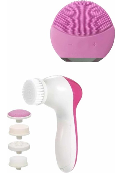 Ikili Cilt Bakım Seti 5 Başlıklı Yüz Temizleme ve Masaj Aleti Canlandırıcı - T732G358-Z67 indirimleri