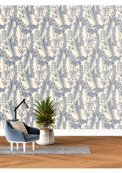 Zarif Çizgili Gri Duvar Kağıdı -Isı ve Ses Yalıtımı Yırtılmaz