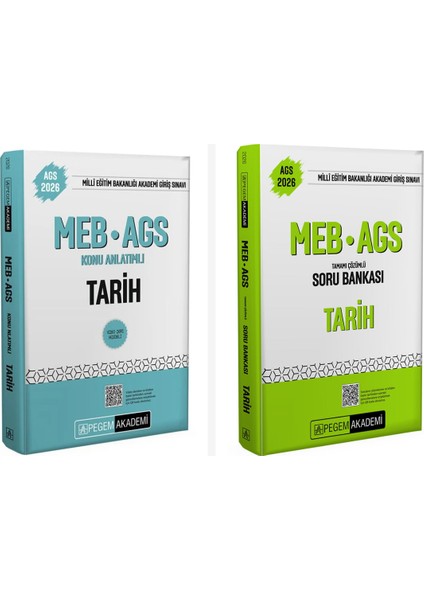 Pegem 2026 MEB AGS Tarih Konu Anlatımlı Soru Bankası Seti Pegem A