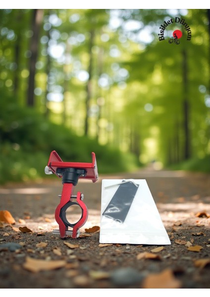 360° Dönebilen Bisiklet & Scooter Telefon Tutucu Kırmızı Renkli modelleri