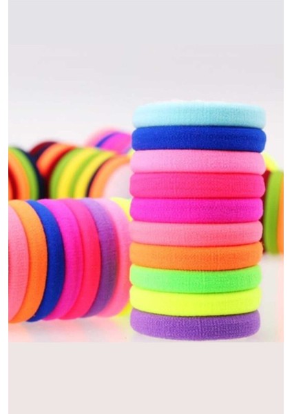 10'lu Renkli Neon Lastik Toka Seti