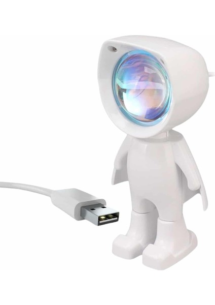 Gün Batımı Projektör Lamba Astronot Görünümlü Dekoratif Masa Lambası - M108K660-R12108 indirimleri